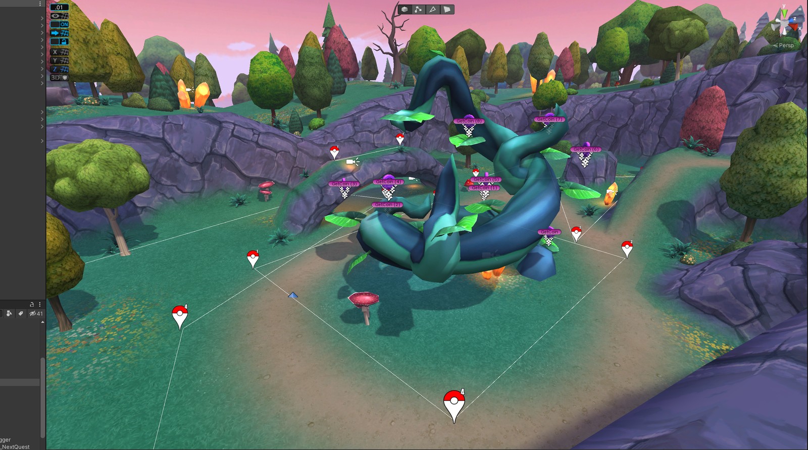 Large climbing vine creature in the Astralands